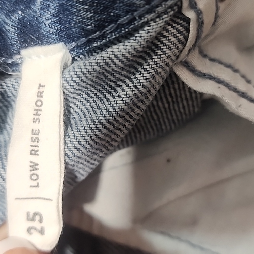 PacSun Blue Jean Shorts Distressed Casual. 25 - Picture 6 of 8